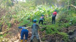 Akses Jalan Sukarame-Tanjungjaya Lumpuh Total Akibat Longsor Tebing 30 Meter