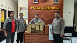 Polsek Leuwisari Amankan Ratusan Botol Miras
