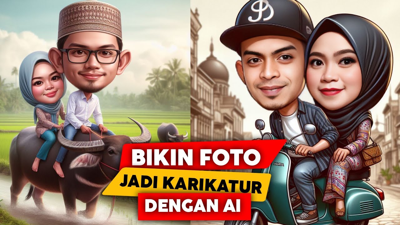Illustrasi Cara membuat karikatur AI untuk foto profil X