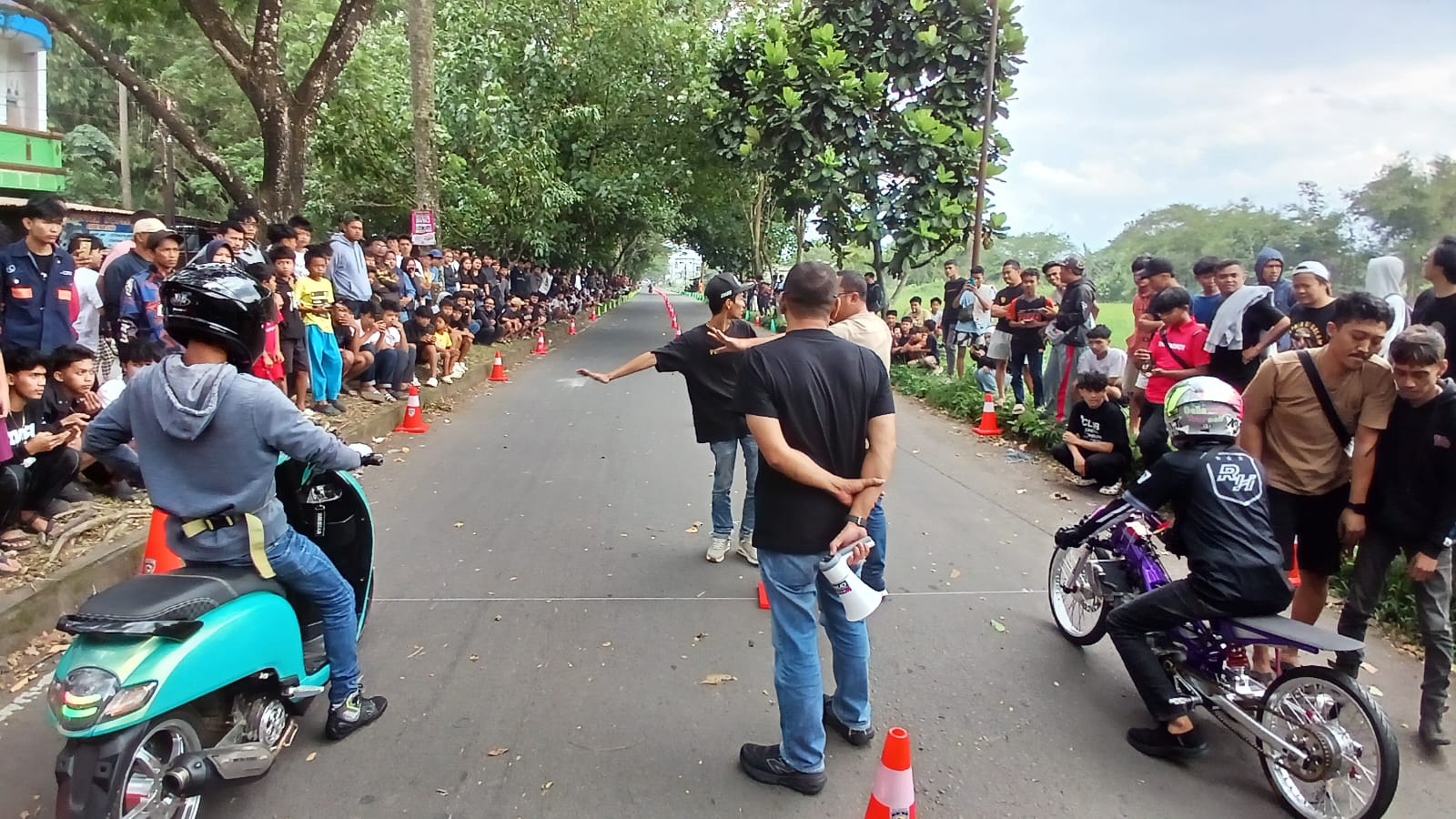Tekan Balap Liar Ramadan, Ratusan Pembalap Drag Bike Tasikmalaya Jajal Jalur Cilembang