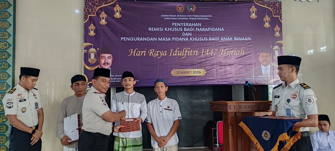 Idul Fitri 1447 H, 428 Warga Binaan Lapas Banjar Terima Remisi, 3 Orang Langsung Bebas