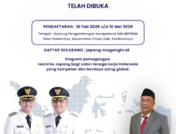 Pendaftaran Magang Jepang IM Japan 2026 di Kabupaten Tasikmalaya Resmi Dibuka