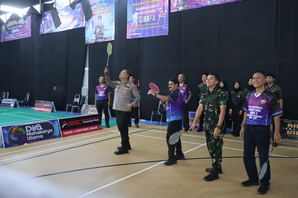 Jaring Bibit Unggul, Kapolres Ciamis Resmi Buka Kejuaraan Bulutangkis CIBAPA II 2026