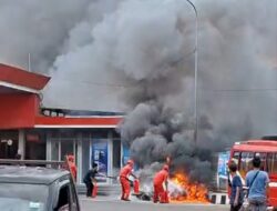 Tiga Sepeda Motor Hangus Terbakar di SPBU Karangnunggal