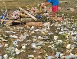 Usai Upacara HUT RI, SOR Mangunreja Dipenuhi Sampah